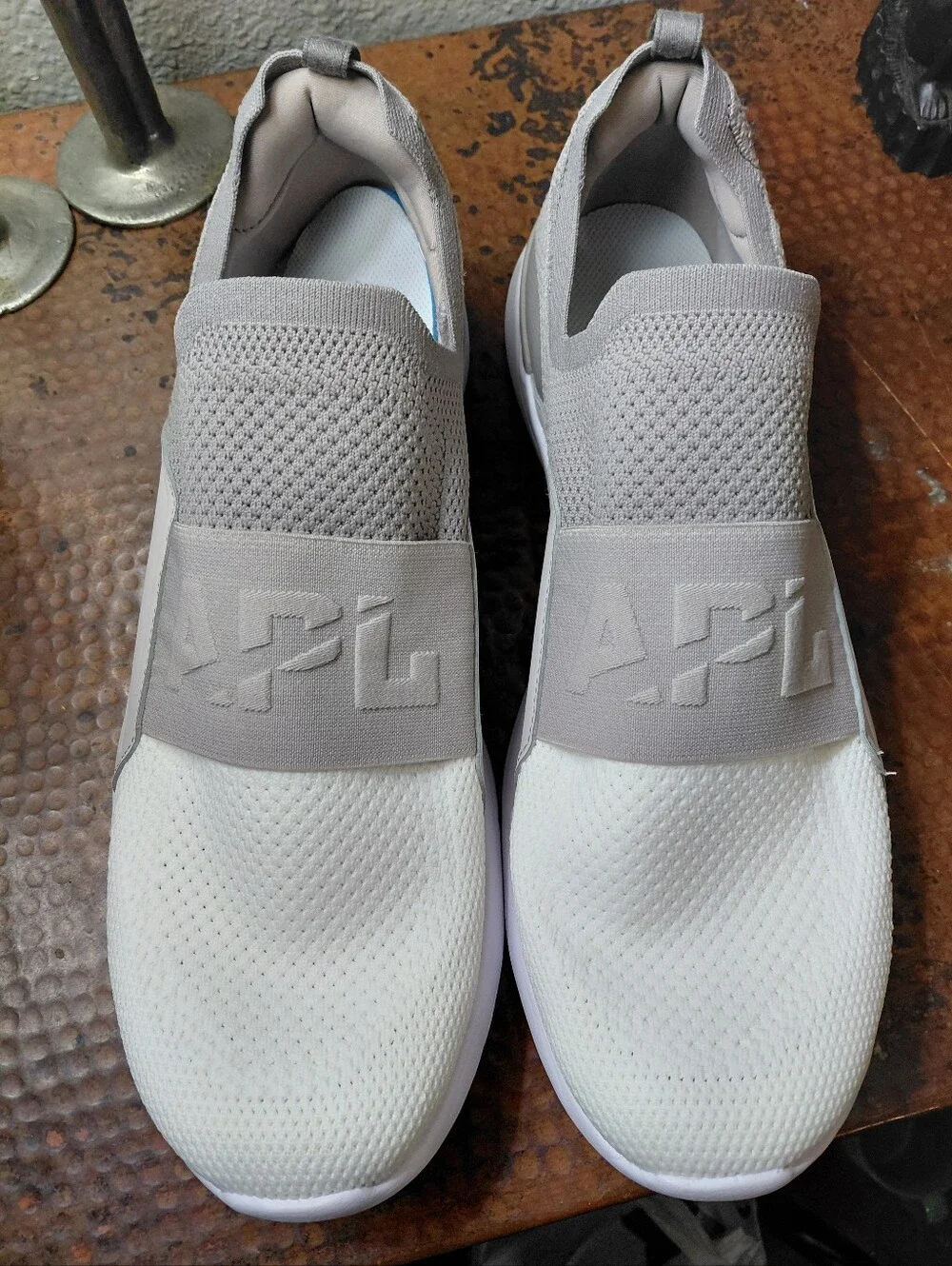 APL Men's Sz. 14 Gray/White TechLoom Bliss Sneaker